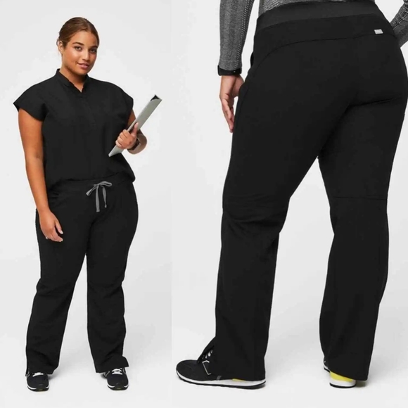 Figs Pants - Figs Technical Collection. Black Kade Cargo Scrub Bottoms  Pants SZ LT